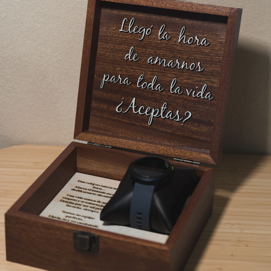 AMOR BONITO BOX – Caja para reloj y grabado personalizado