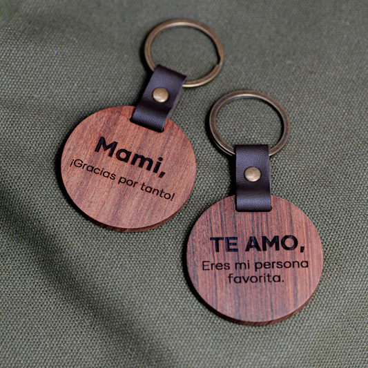 MENSAJITO GRABADO EN LLAVERO